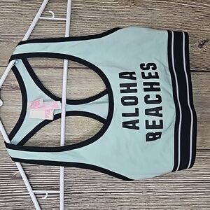 Womens Pink Sports Bra Mint Sz S/P